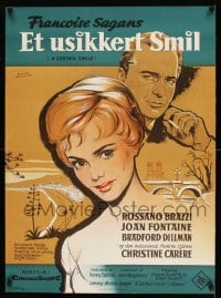 8b229 CERTAIN SMILE Danish 1959 Stilling, Fontaine has a love affair with Brazzi & 19 year-old boy
