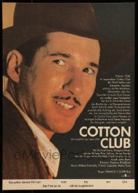 8b192 COTTON CLUB East German 11x16 1986 Francis Ford Coppola, different image of Gere!