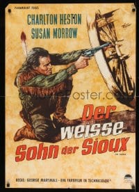 8b009 SAVAGE German 1953 Susan Morrow, Goetze art of Native American Charlton Heston!