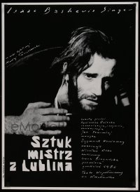 8b796 SZTUKMISTRZ Z LUBLINA stage play Polish 23x32 1992 from Isaac Bashevis Singer play!