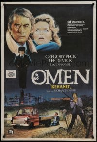 8b129 OMEN Turkish 1980 Gregory Peck, Lee Remick, Satanic horror, different art by Ugurcan!
