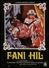 8b425 FANNY HILL Yugoslavian 19x26 1983 memoirs of a woman of pleasure, different sexy art!