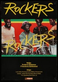 8b456 ROCKERS Yugoslavian 19x27 1979 Bunny Wailer, The Heptones, Peter Tosh, cool reggae!