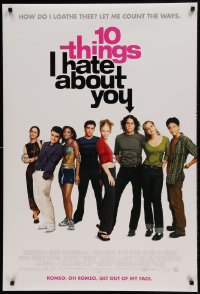 8c009 10 THINGS I HATE ABOUT YOU DS 1sh 1999 Julia Stiles, Heath Ledger, modern Shakespeare!