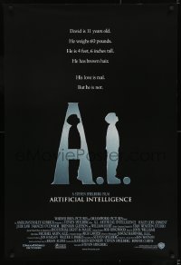 8c025 A.I. ARTIFICIAL INTELLIGENCE int'l 1sh 2001 Spielberg, Haley Joel Osment, Jude Law!