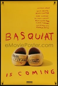 8c090 BASQUIAT teaser 1sh 1996 Jeffrey Wright as Jean Michel Basquiat, directed by Julian Schnabel!