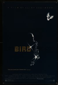 8c132 BIRD 1sh 1988 directed by Clint Eastwood, biography of jazz legend Charlie Parker!