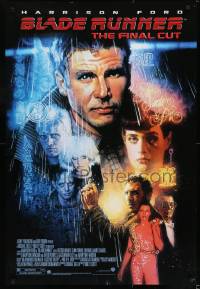 8c139 BLADE RUNNER DS 1sh R2007 Ridley Scott sci-fi classic, art of Harrison Ford by Drew Struzan!