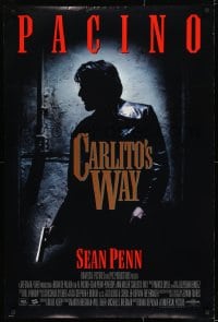 8c164 CARLITO'S WAY int'l DS 1sh 1993 Al Pacino, Sean Penn, Penelope Ann Miller, Brian De Palma!