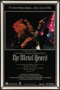 8c233 DECLINE OF WESTERN CIVILIZATION 2 1sh 1988 The Metal Years, Dave Mustaine from Megadeth!