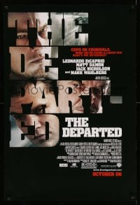 8c235 DEPARTED advance DS 1sh 2006 Leonardo DiCaprio, Matt Damon, Martin Scorsese!