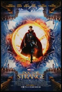 8c242 DOCTOR STRANGE advance DS 1sh 2016 sci-fi image of Benedict Cumberbatch in the title role!