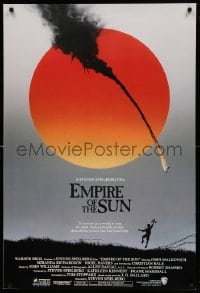 8c257 EMPIRE OF THE SUN advance 1sh 1987 Stephen Spielberg, John Malkovich, first Christian Bale!