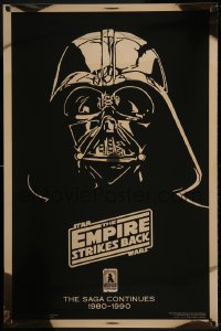 8c259 EMPIRE STRIKES BACK foil Kilian advance 1sh R1990 different art of Darth Vader by Stedry!