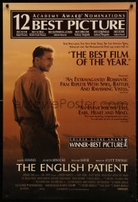 8c264 ENGLISH PATIENT awards DS 1sh 1997 image of Ralph Fiennes, many reviews, Best Picture Winner!