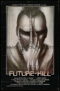 8c333 FUTURE-KILL 1sh 1984 Edwin Neal, really cool science fiction artwork by H.R. Giger!