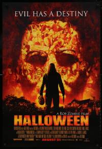 8c388 HALLOWEEN advance DS 1sh 2007 directed by Rob Zombie, evil has a destiny, cool image!