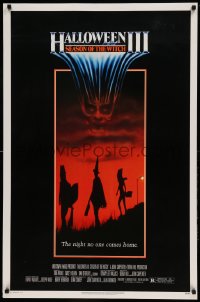 8c391 HALLOWEEN III 1sh 1982 Season of the Witch, Tom Atkins & Stacey Nelkin, horror!