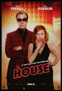 8c424 HOUSE teaser DS 1sh 2017 great image of Will Ferrell and Amy Poehler holding poker cards!