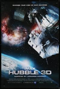 8c428 HUBBLE 3D DS 1sh 2010 great image of astronauts in space working on satellite!