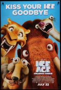 8c444 ICE AGE: COLLISION COURSE style C int'l advance DS 1sh 2016 kiss your ice goodbye, great tagline!