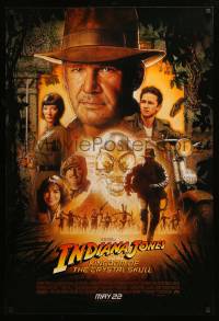 8c458 INDIANA JONES & THE KINGDOM OF THE CRYSTAL SKULL int'l advance DS 1sh 2008 May 22 style, Drew!