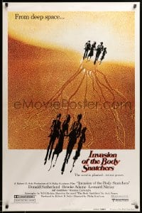 8c469 INVASION OF THE BODY SNATCHERS advance 1sh 1978 Philip Kaufman sci-fi, read the Dell book!