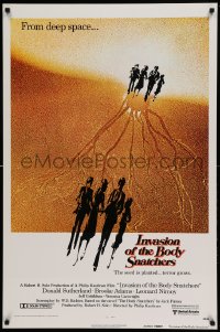 8c468 INVASION OF THE BODY SNATCHERS advance 1sh 1978 Philip Kaufman sci-fi, no book logo design!