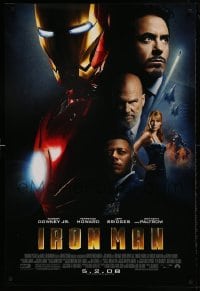 8c471 IRON MAN advance DS 1sh 2008 Robert Downey Jr. is Iron Man, Gwyneth Paltrow!