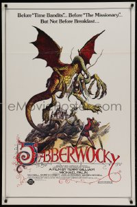 8c476 JABBERWOCKY 1sh R1982 Terry Gilliam, Monty Python, great fantasy monster art!
