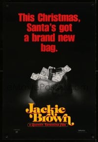 8c484 JACKIE BROWN teaser 1sh 1997 Quentin Tarantino, Santa's got a brand new bag!