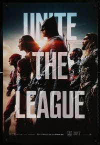 8c497 JUSTICE LEAGUE teaser DS 1sh 2017 Affleck as Batman, Gadot as Wonder Woman, Momoa, Miller