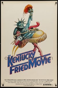 8c499 KENTUCKY FRIED MOVIE 1sh 1977 John Landis directed comedy, wacky tennis shoe art!