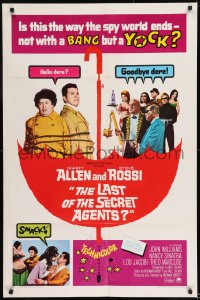 8c537 LAST OF THE SECRET AGENTS 1sh 1966 Marty Allen & Steve Rossi tied up, Marty says Hello dere!