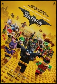 8c543 LEGO BATMAN MOVIE teaser DS 1sh 2017 always be yourself, unless you can be Batman, February!