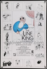 8c554 LINE KING 1sh 1996 The Al Hirschfeld Story, art of The Marx Bros., Streisand, Hepburn & more!
