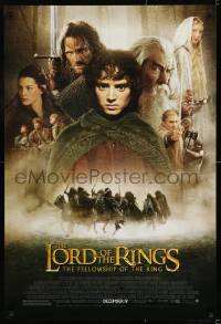 8c570 LORD OF THE RINGS: THE FELLOWSHIP OF THE RING advance 1sh 2001 Tolkien, montage of top cast!