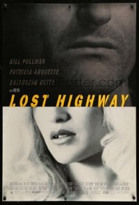 8c579 LOST HIGHWAY 1sh 1997 directed by David Lynch, Bill Pullman, pretty Patricia Arquette!