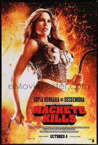 8c581 MACHETE KILLS teaser DS 1sh 2013 Danny Trejo, Mel Gibson, sexy Sofia Vergara!