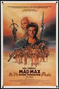 8c584 MAD MAX BEYOND THUNDERDOME advance 1sh 1985 art of Mel Gibson & Tina Turner by Richard Amsel!
