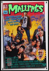 8c595 MALLRATS 1sh 1995 Kevin Smith, Snootchie Bootchies, Stan Lee, comic artwork by Drew Struzan!
