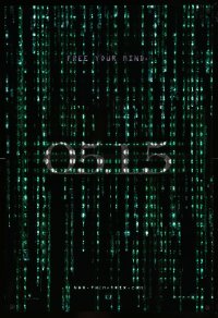 8c608 MATRIX RELOADED holofoil teaser 1sh 2003 directed by Wachowskis, free your mind on 05.15!