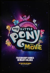 8c645 MY LITTLE PONY: THE MOVIE teaser DS 1sh 2017 Saldana, Blunt, friendship comes in many colors