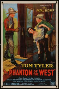 8c682 PHANTOM OF THE WEST chapter 9 1sh 1931 Tom Tyler all-talking serial, The Fatal Secret!