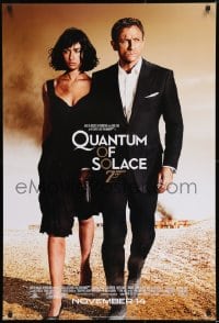 8c703 QUANTUM OF SOLACE advance DS 1sh 2008 Daniel Craig as James Bond, sexy Olga Kurylenko!
