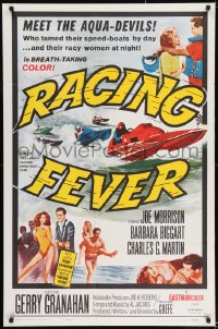 8c708 RACING FEVER 1sh 1964 aqua devils who tamed speed-boats by day & racy women at night!
