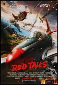 8c721 RED TAILS style A advance DS 1sh 2012 Cuba Gooding Jr & Terence Howard as WWII fighter pilots!