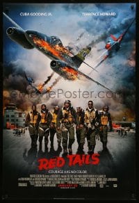 8c722 RED TAILS style B advance DS 1sh 2012 Cuba Gooding Jr & Terence Howard as WWII fighter pilots!