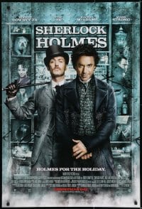 8c789 SHERLOCK HOLMES advance DS 1sh 2009 Guy Ritchie directed, Robert Downey Jr., Jude Law!