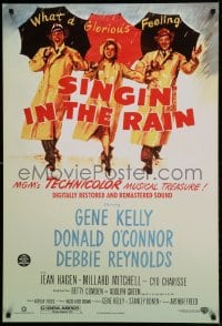 8c806 SINGIN' IN THE RAIN DS 1sh R2000 Gene Kelly, Donald O'Connor, Debbie Reynolds, classic!